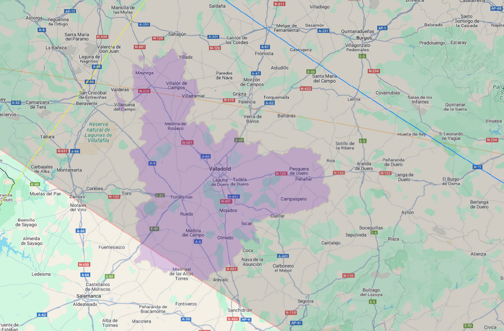 Banda de totalidad sobre la provincia de Valladolid